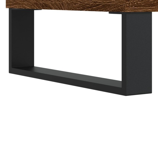 Mueble para TV madera contrachapada marrón roble 100x35x55 cm