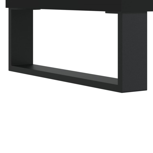 Mueble para TV madera contrachapada negro 100x35x55 cm