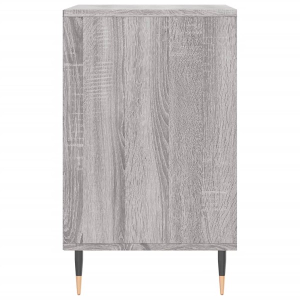 Mueble zapatero madera contrachapada gris Sonoma 102x36x60 cm