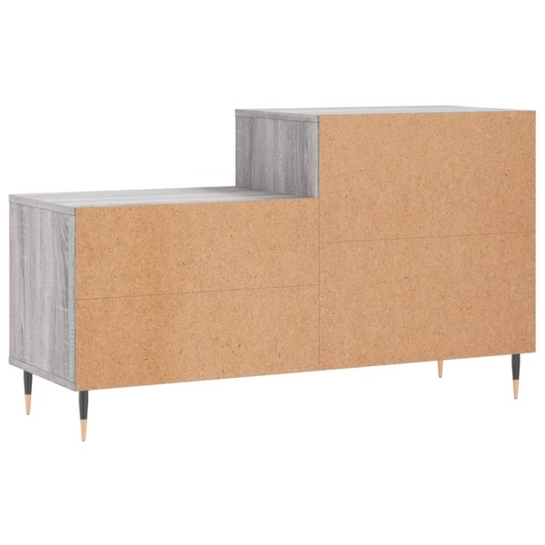 Mueble zapatero madera contrachapada gris Sonoma 102x36x60 cm