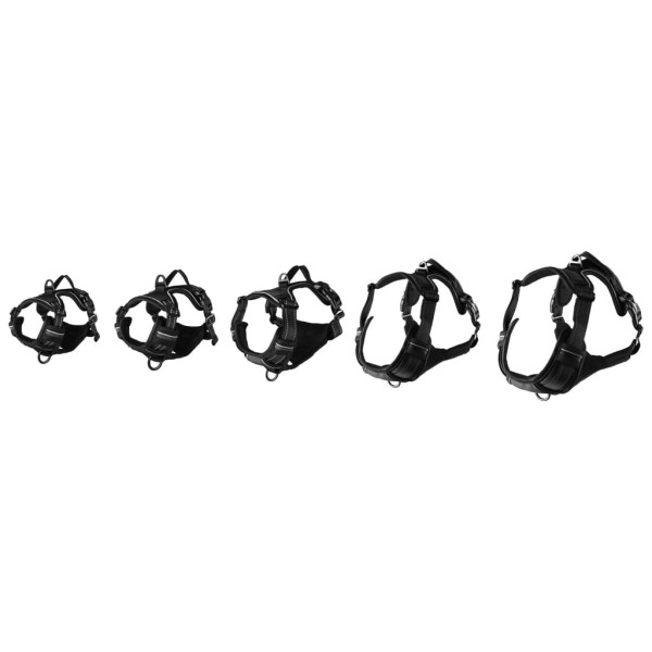 FLAMINGO Arnés para perros Balou negro M 50-65 cm 25 mm