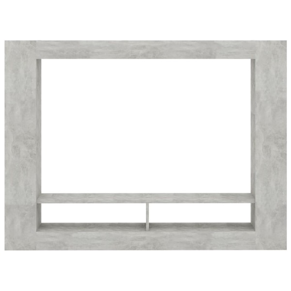 Mueble de TV madera contrachapada gris hormigón 152x22x113 cm