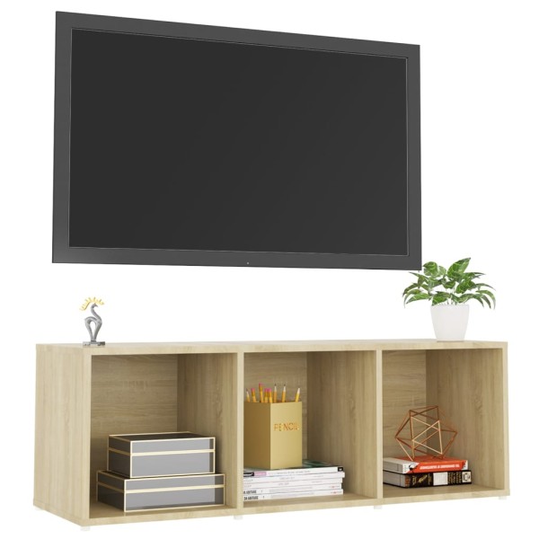 Mueble para TV madera contrachapada roble Sonoma 107x35x37 cm