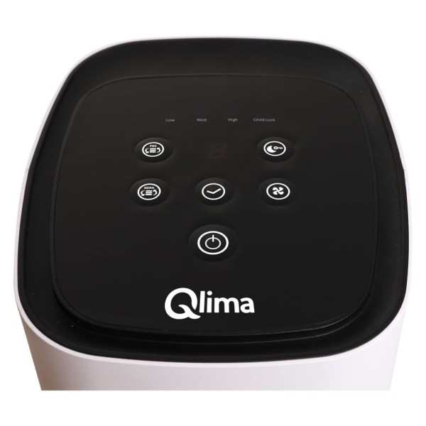 Qlima Purificador de aire con filtro HEPA A68 blanco 50 W