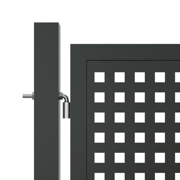 Puerta de jardín acero gris antracita 400x125 cm