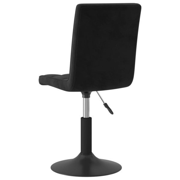 Sillas de comedor giratorias 2 uds terciopelo negro