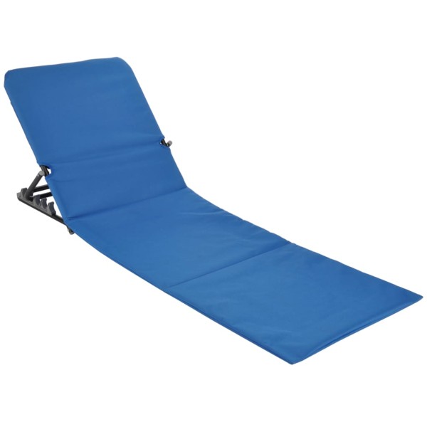 HI Esterilla silla plegable de playa PVC azul