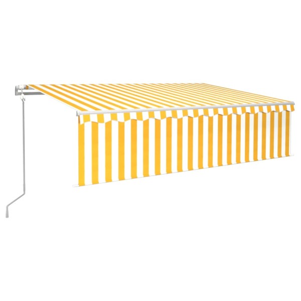 Toldo automático persiana LED sensor de viento 6x3 m