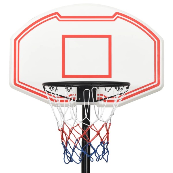 Canasta de baloncesto polietileno blanco 282-352 cm