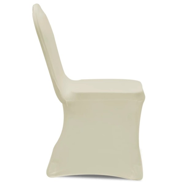 Funda de silla elástica 18 unidades color crema