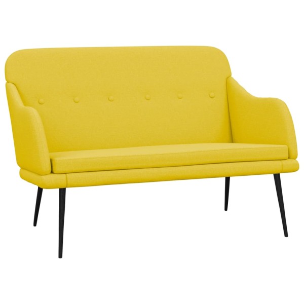 Banco de tela amarillo claro 110x76x80 cm