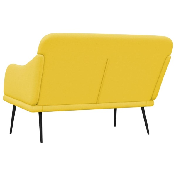 Banco de tela amarillo claro 110x76x80 cm