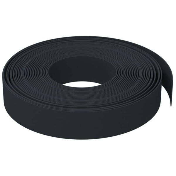 Borduras de jardín 2 uds polietileno negro 10 m 10 cm