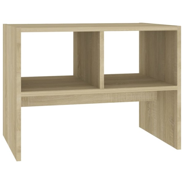 Mesa auxiliar de madera contrachapada roble Sonoma 60x40x45 cm