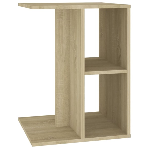 Mesa auxiliar de madera contrachapada roble Sonoma 60x40x45 cm