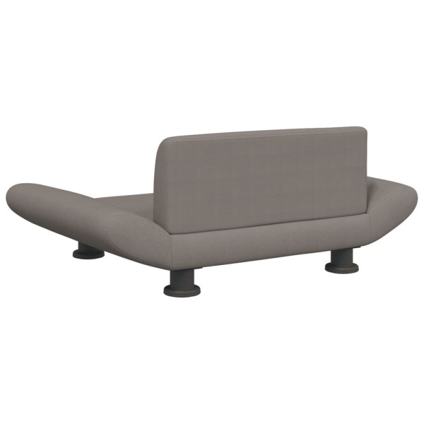 Cama para perros de tela gris taupe 70x45x28 cm