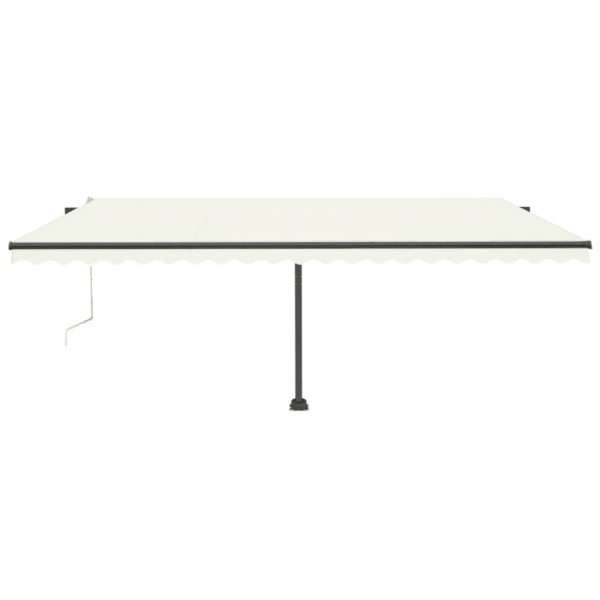 Toldo de pie automático crema 500x300 cm