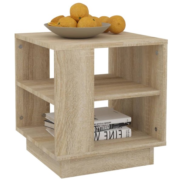 Mesa de centro madera contrachapada roble Sonoma 40x40x43 cm