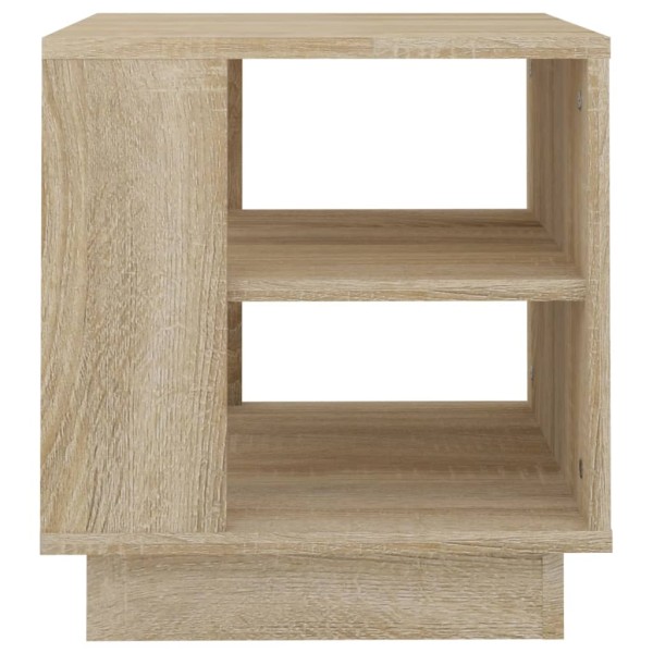 Mesa de centro madera contrachapada roble Sonoma 40x40x43 cm