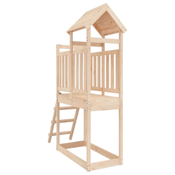 Parque infantil de exterior madera maciza de pino 53x110x214 cm