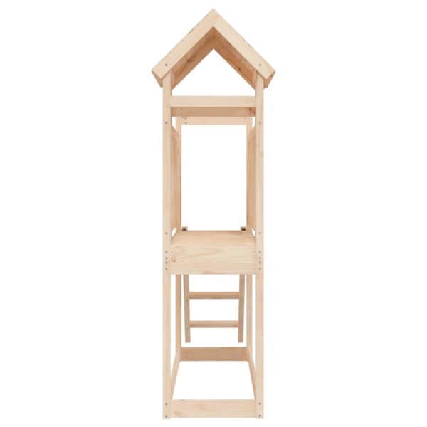 Parque infantil de exterior madera maciza de pino 53x110x214 cm