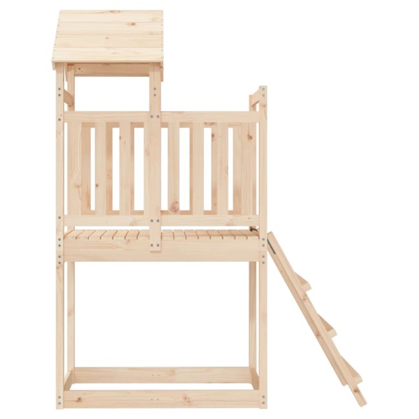 Parque infantil de exterior madera maciza de pino 53x110x214 cm