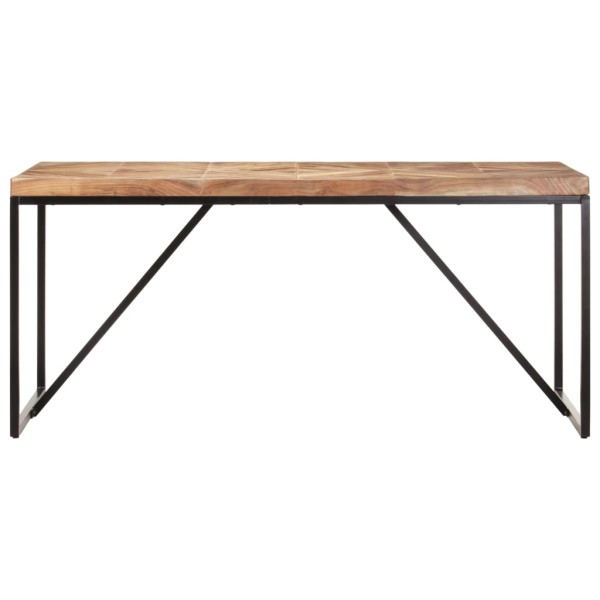 Mesa de comedor madera maciza de acacia y mango 160x70x76 cm