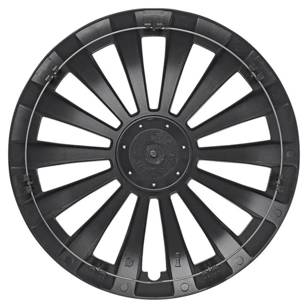 ProPlus Juego de tapacubos 4 unidades Meridian plateado 15"