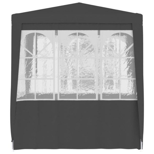 Carpa profesional fiestas con paredes gris 90 g/m² 2,5x2,5 m