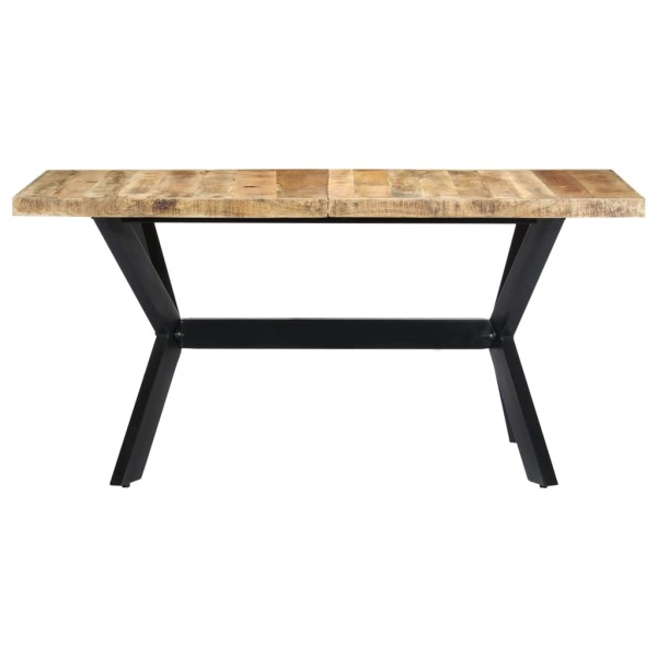 Mesa de comedor madera maciza de mango en bruto 140x70x75 cm