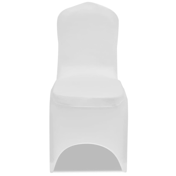 Funda de silla elástica blanca 30 unidades