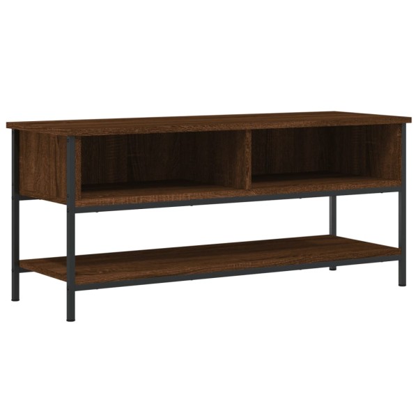 Mueble de TV madera contrachapada roble marrón 100x35x45 cm