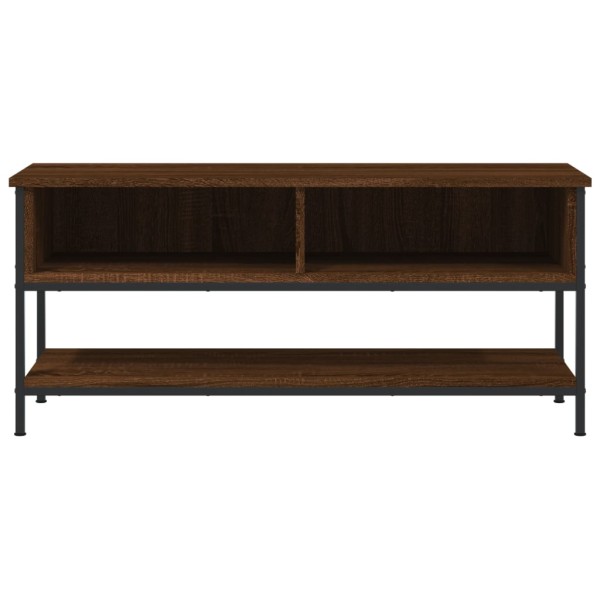 Mueble de TV madera contrachapada roble marrón 100x35x45 cm