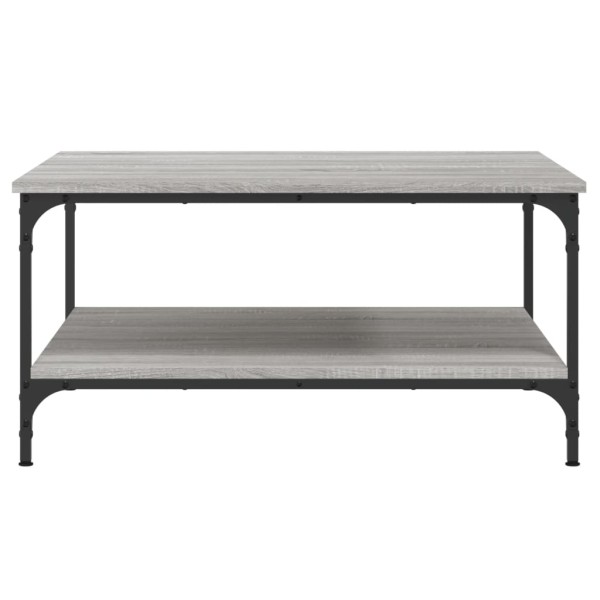 Mesa de centro madera de ingeniería gris Sonoma 80x80x40 cm