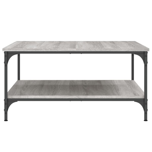 Mesa de centro madera de ingeniería gris Sonoma 80x80x40 cm