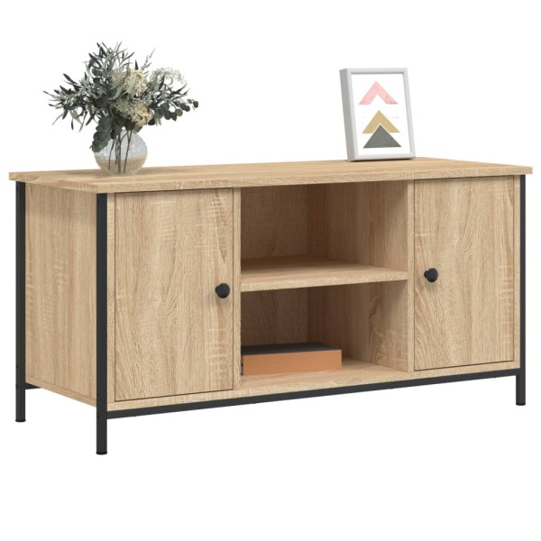 Mueble para TV madera contrachapada roble Sonoma 100x40x50 cm