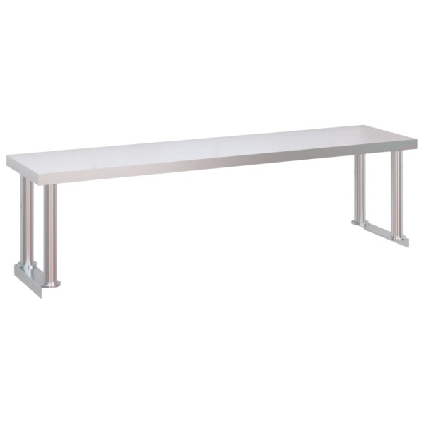 Mesa de trabajo para cocina con estante acero inox 120x60x115cm