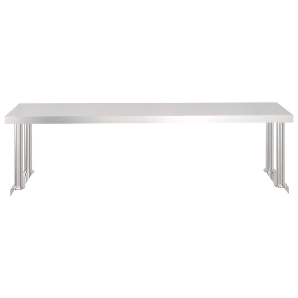 Mesa de trabajo para cocina con estante acero inox 120x60x115cm