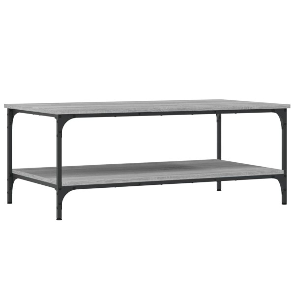 Mesa de centro madera de ingeniería gris Sonoma 100x55x40 cm