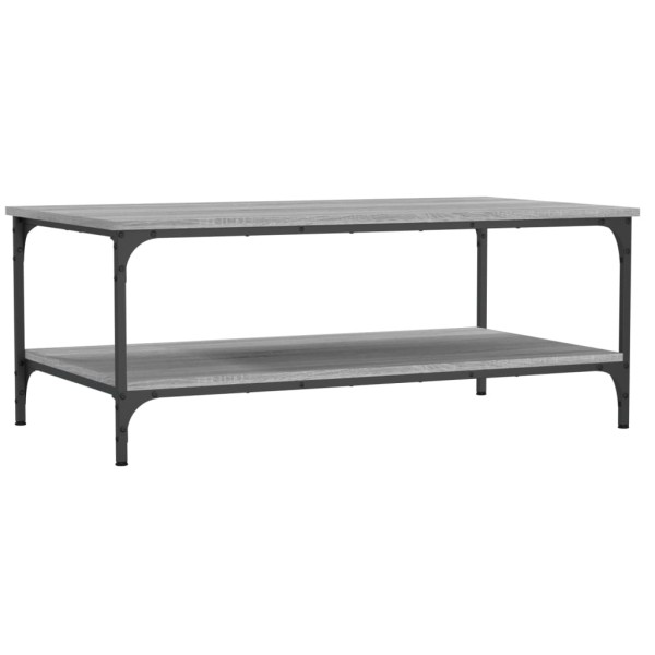 Mesa de centro madera de ingeniería gris Sonoma 100x55x40 cm