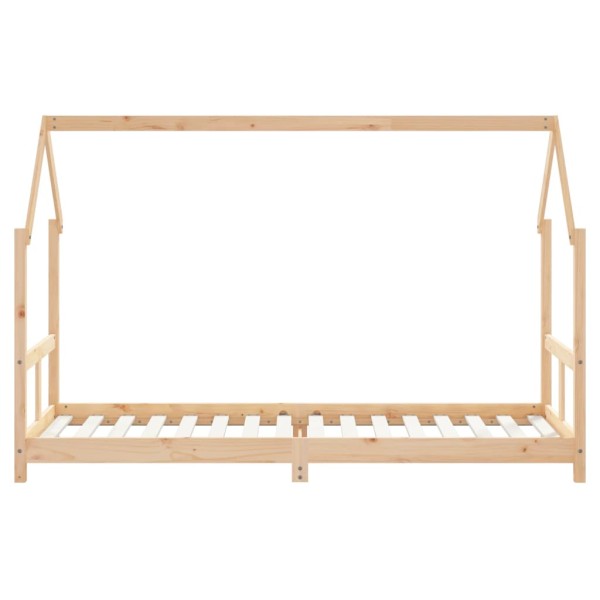 Estructura de cama para niños madera maciza de pino 80x200 cm