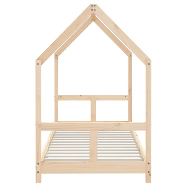 Estructura de cama para niños madera maciza de pino 80x200 cm