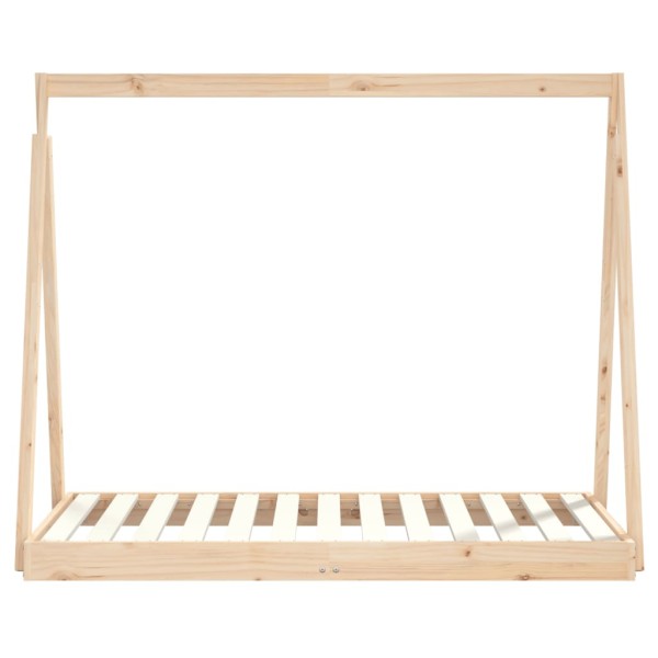 Estructura de cama para niños madera maciza de pino 70x140 cm