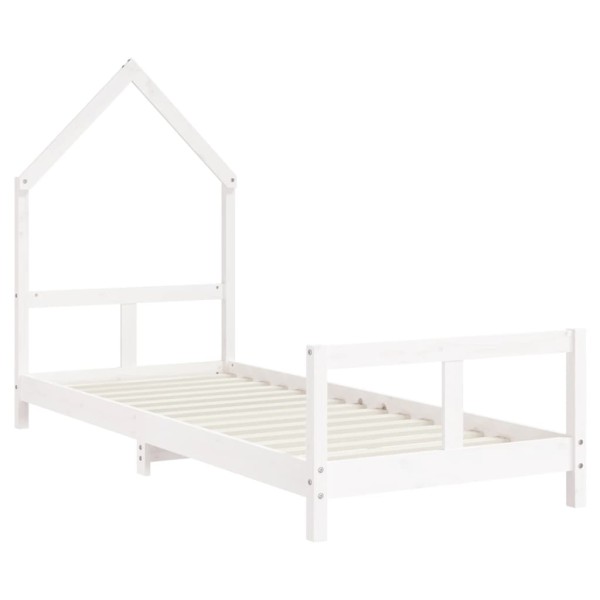 Estructura de cama para niños madera de pino blanco 80x200 cm