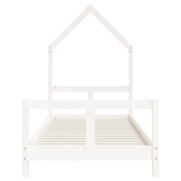 Estructura de cama para niños madera de pino blanco 80x200 cm