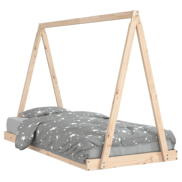 Estructura de cama infantil madera maciza de pino 90x190 cm