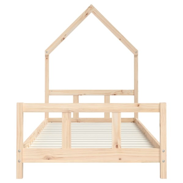 Estructura de cama para niños madera maciza de pino 90x200 cm