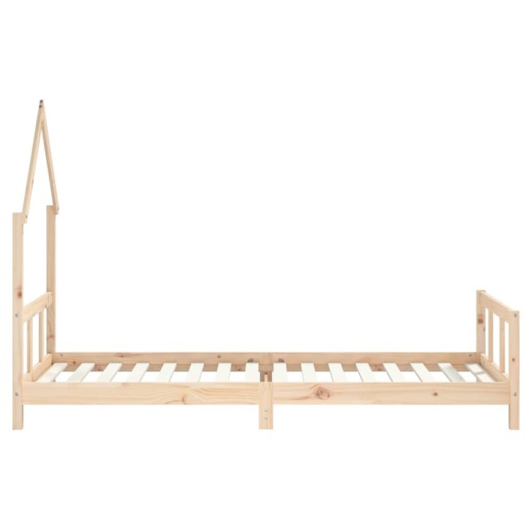 Estructura de cama para niños madera maciza de pino 90x200 cm