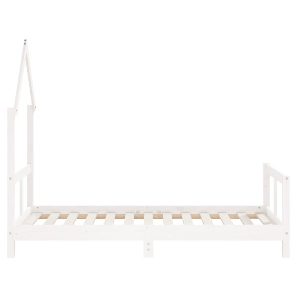 Estructura de cama para niños madera de pino blanco 80x160 cm