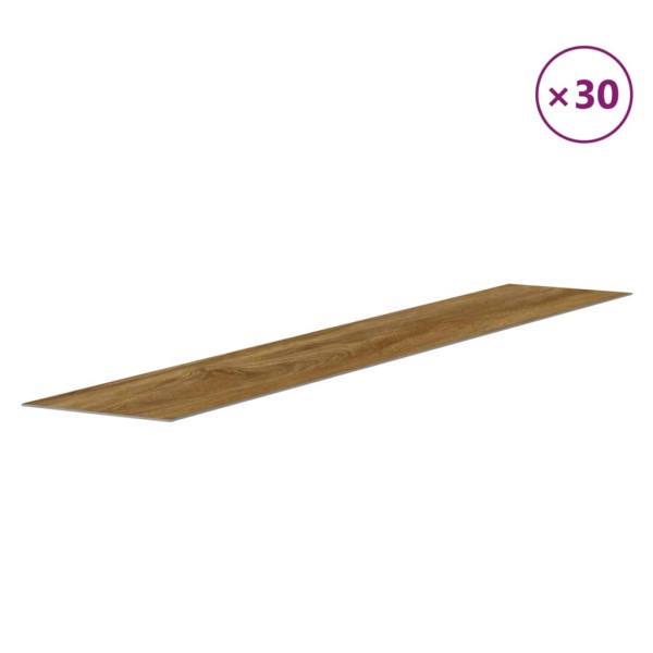 Paneles de pared con aspecto de madera PVC marrón 4,12 m²